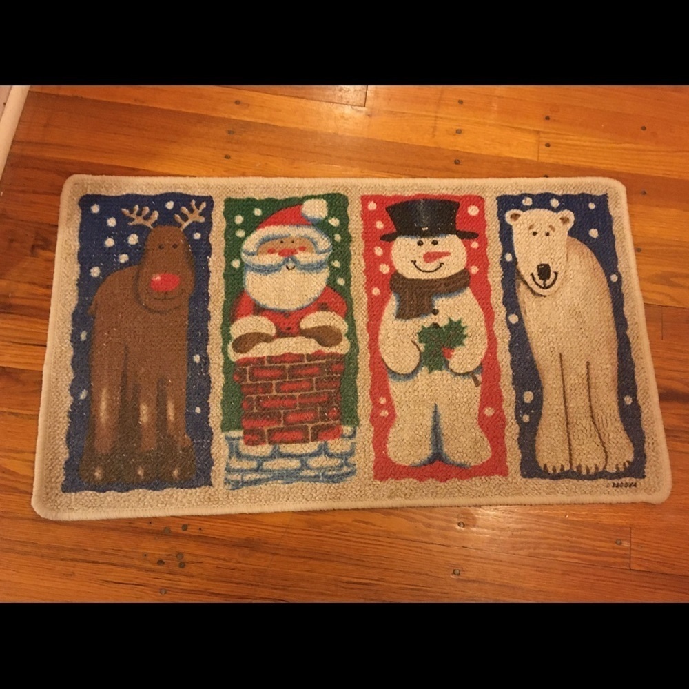 NWOT Festive Holiday Room and Door Mat